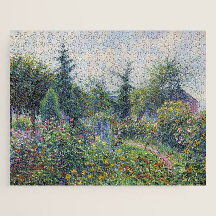 Camille Pissarro Garden and Chicken Coop at Octave Mirbeau's, Les Damps still life portrait painting Jigsaw Puzzle Gallery Image 1