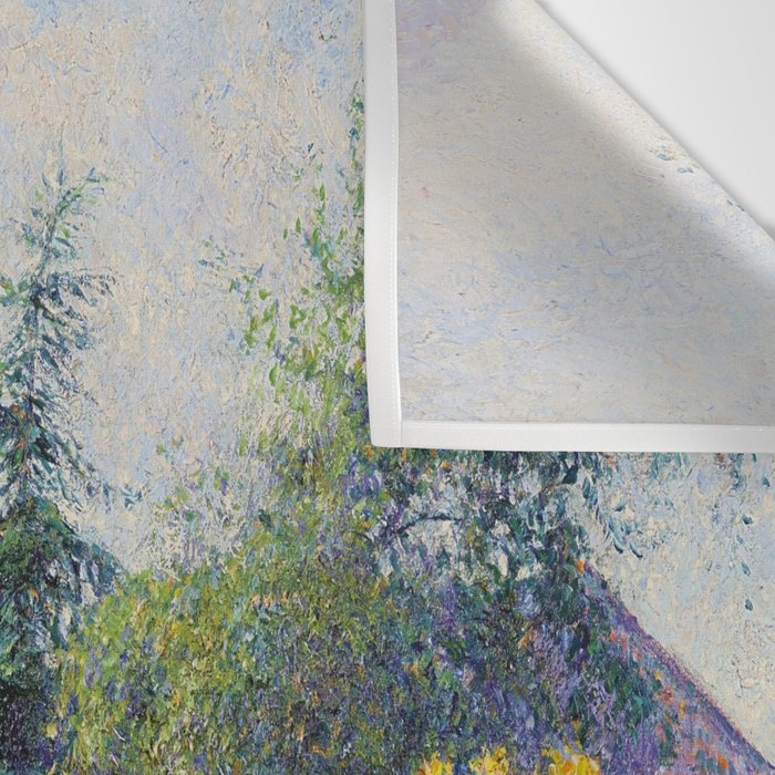 Camille Pissarro Garden and Chicken Coop at Octave Mirbeau's, Les Damps still life portrait painting Wall Tapestry Gallery Image 3
