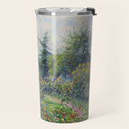 Camille Pissarro Garden and Chicken Coop at Octave Mirbeau's, Les Damps still life portrait painting Travel Mug Gallery Image 2