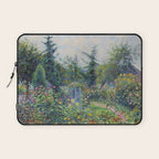 Camille Pissarro Garden and Chicken Coop at Octave Mirbeau's, Les Damps still life portrait painting Laptop Sleeve Gallery Image 1