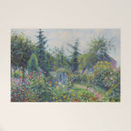 Camille Pissarro Garden and Chicken Coop at Octave Mirbeau's, Les Damps still life portrait painting Welcome Mat Gallery Image 1