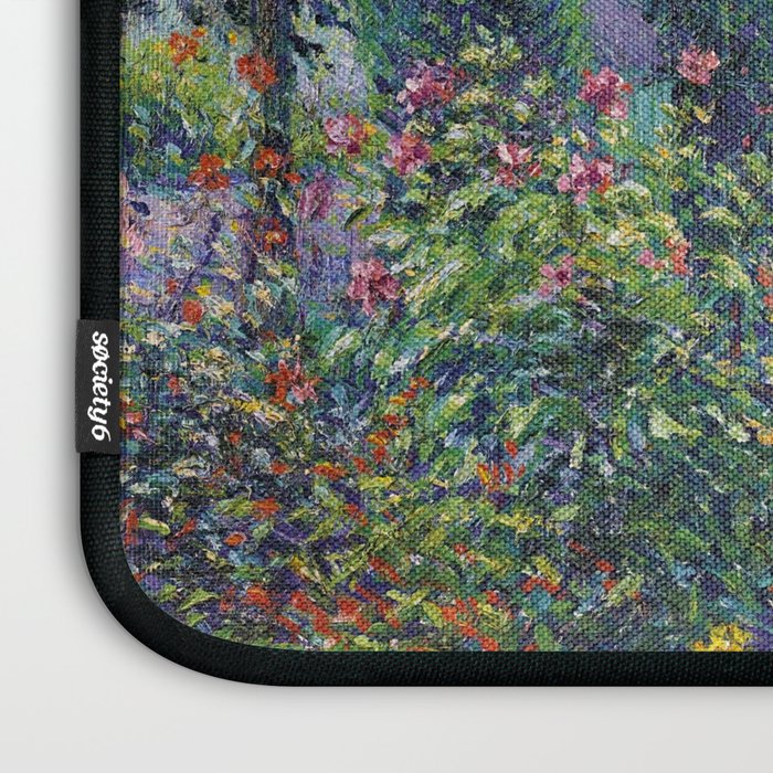 Camille Pissarro Garden and Chicken Coop at Octave Mirbeau's, Les Damps still life portrait painting Laptop Sleeve Gallery Image 3