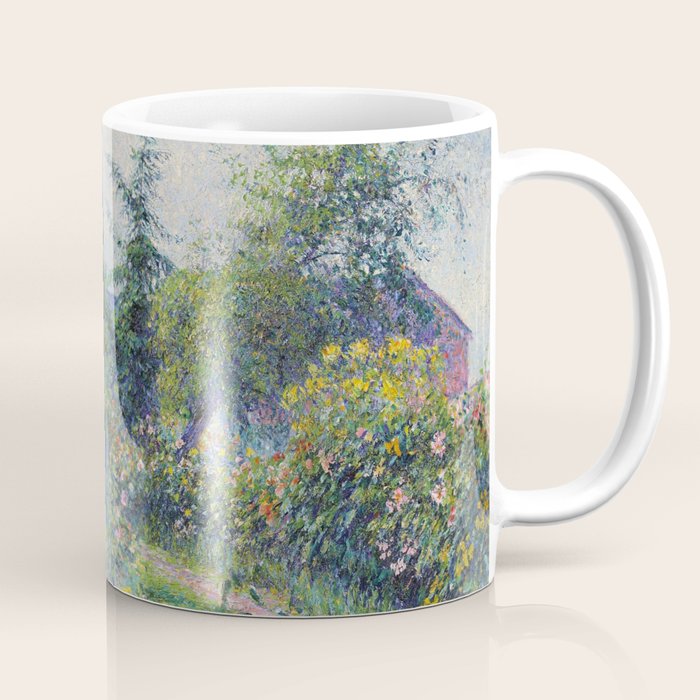 Camille Pissarro Garden and Chicken Coop at Octave Mirbeau's, Les Damps still life portrait painting Coffee Mug Gallery Image 1
