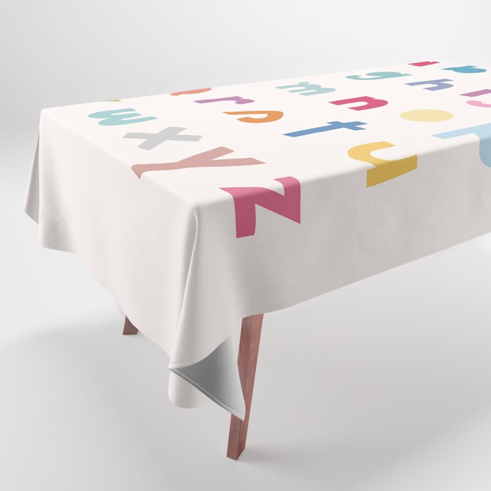 ABC alphabet art Tablecloth Gallery Image 1
