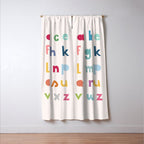 ABC alphabet art Window Curtain Gallery Image 3