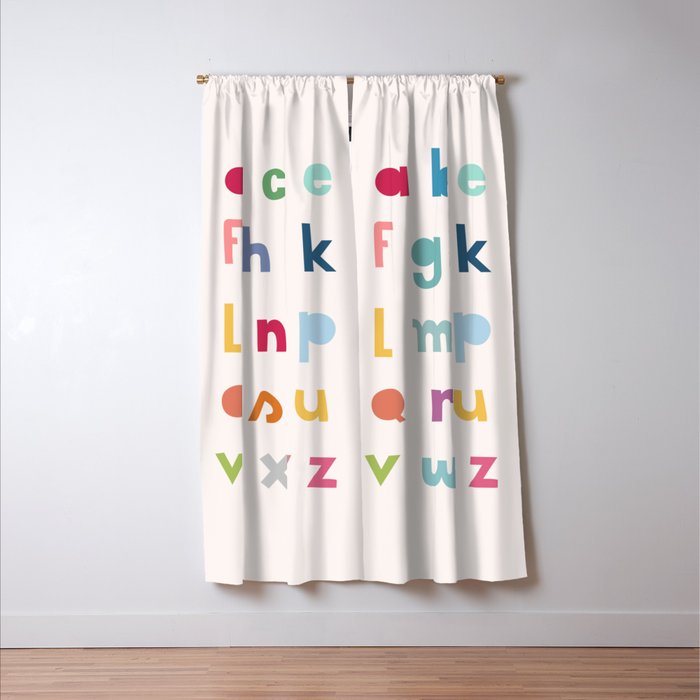 ABC alphabet art Window Curtain Gallery Image 3