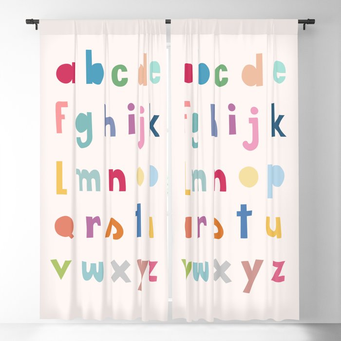 ABC alphabet art Window Curtain Gallery Image 5