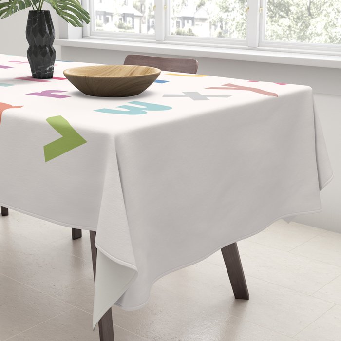 ABC alphabet art Tablecloth Gallery Image 3
