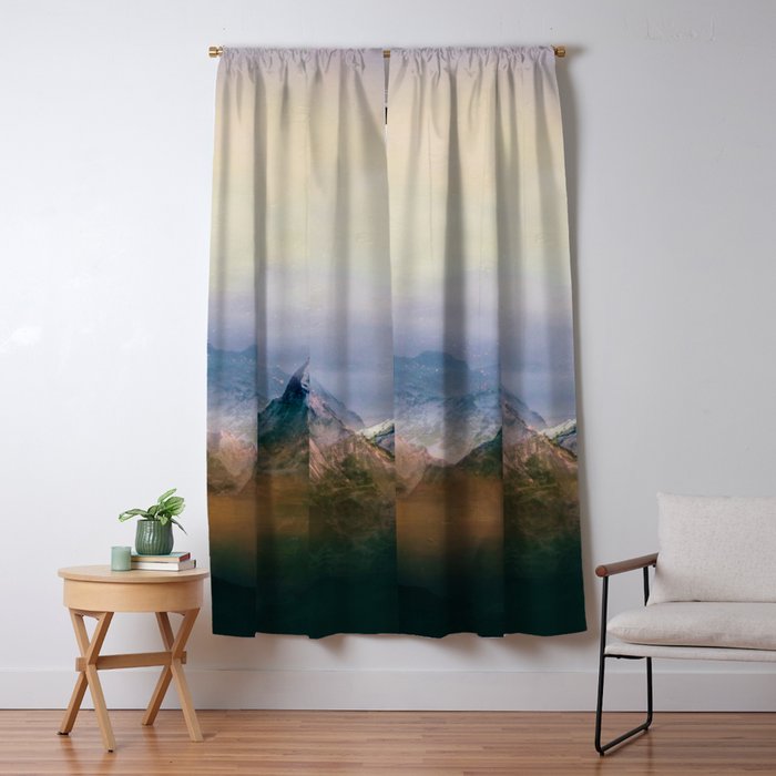 Mountain Peaks II Window Curtain Gallery Image 1