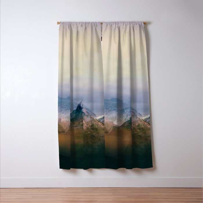 Mountain Peaks II Window Curtain Gallery Image 3