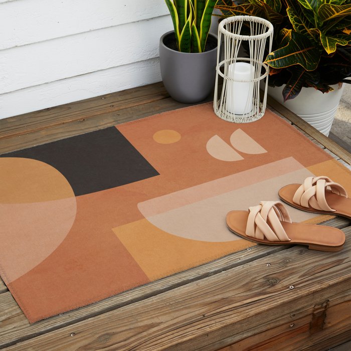 Abstract Art / Shapes Outdoor Rug Gallery Image 2