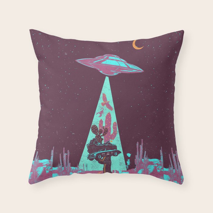 DESERT UFO Throw Pillow Gallery Image 6