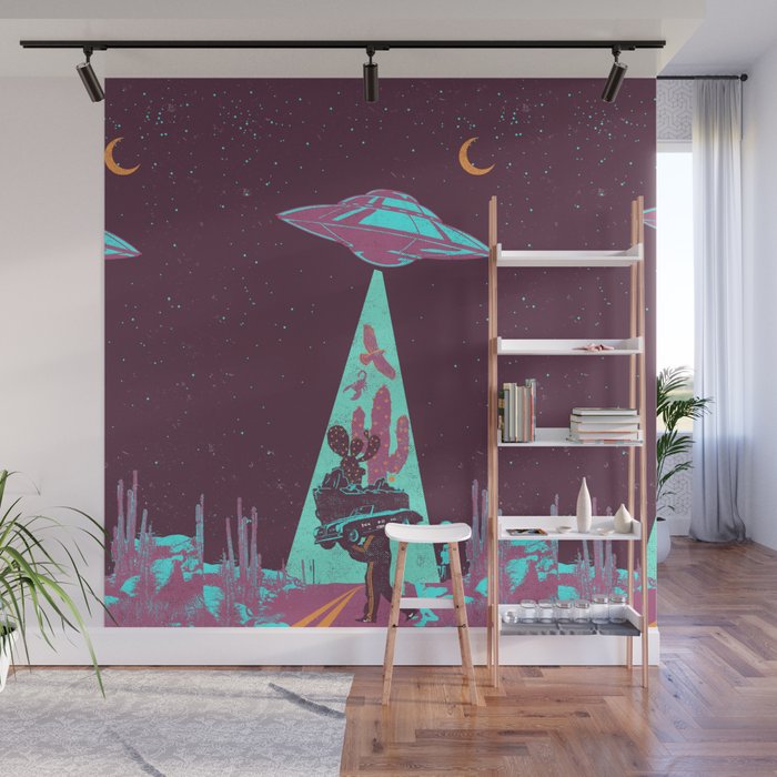 DESERT UFO Wall Mural Gallery Image 1