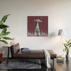 DESERT UFO Wood Wall Art Gallery Image 2