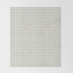 Minimalist Black and Off-White Grid with Color Accents Throw Blanket Gallery Image 2