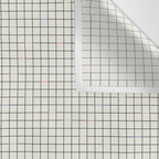 Minimalist Black and Off-White Grid with Color Accents Wall Tapestry Gallery Image 3