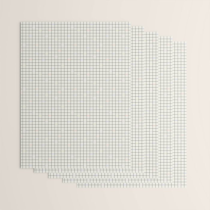 Minimalist Black and Off-White Grid with Color Accents Wrapping Paper Gallery Image 3