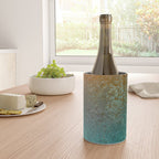 Teal and Copper Rust in Vintage Aesthetic Grunge Wine Chiller Gallery Image 4