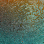 Teal and Copper Rust in Vintage Aesthetic Grunge Coffee Mug Gallery Image 2