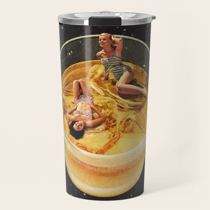 Whisky besties II - Whiskey on the rocks Travel Mug Gallery Image 1