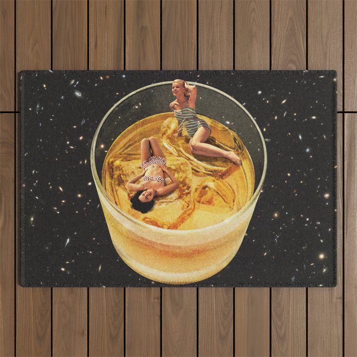 Whisky besties II - Whiskey on the rocks Outdoor Rug Gallery Image 1