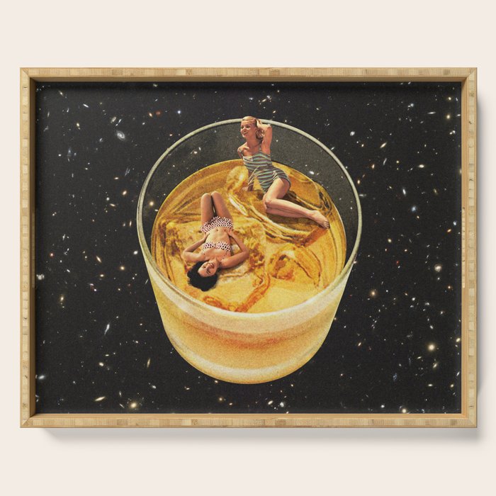 Whisky besties II - Whiskey on the rocks Serving Tray Gallery Image 1