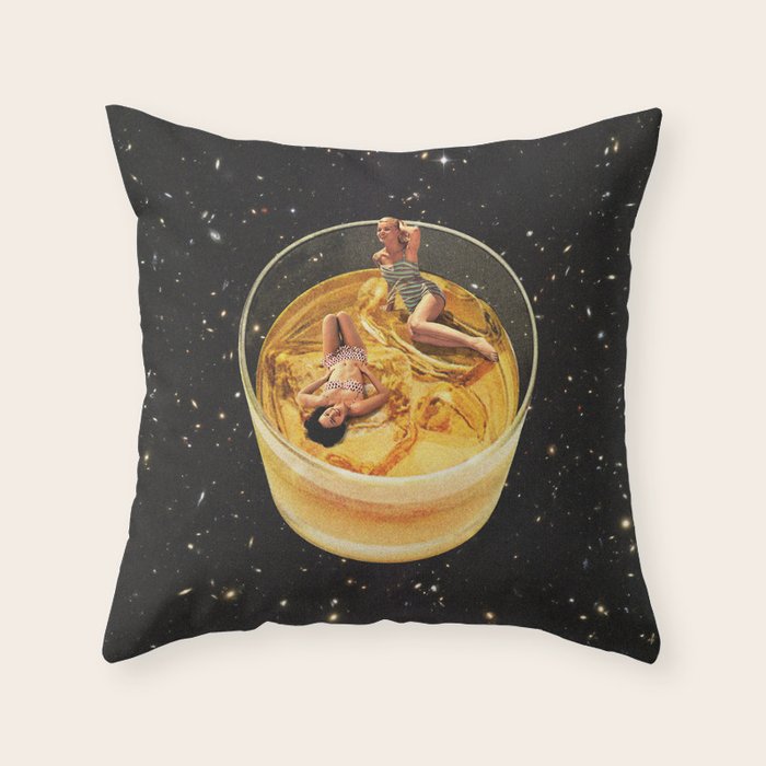 Whisky besties II - Whiskey on the rocks Throw Pillow Gallery Image 6
