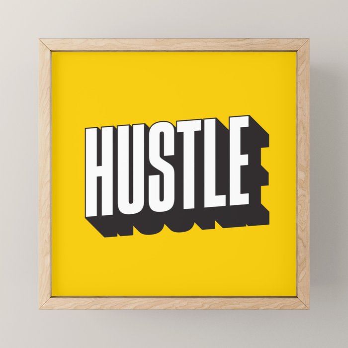 Hustle Pop Art Mini Art Print Gallery Image 1