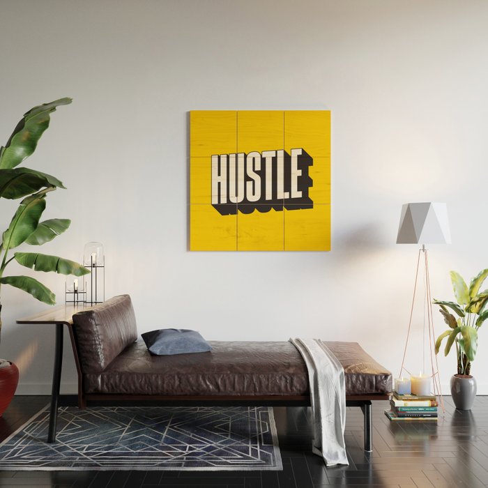 Hustle Pop Art Wood Wall Art Gallery Image 2