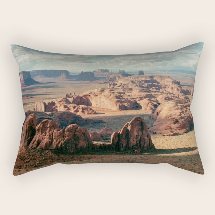 Monument Valley Overview Rectangular Pillow Gallery Image 2