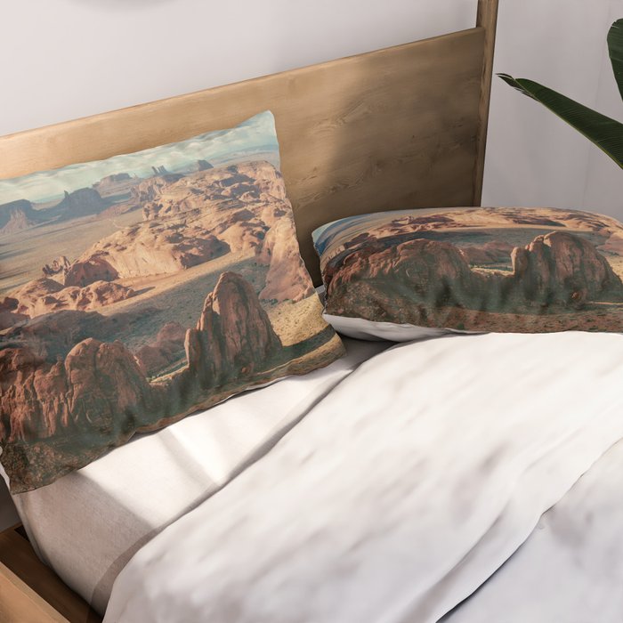 Monument Valley Overview Pillow Sham Gallery Image 2