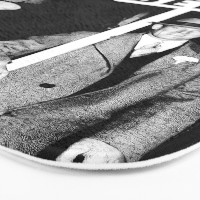 We Want Beer, Black and White, Vintage Prohibition Art Bath Mat Gallery Image 3
