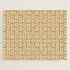 Vintage floral checkered box pattern  Jigsaw Puzzle Gallery Image 1