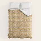 Vintage floral checkered box pattern  Duvet Cover Gallery Image 6