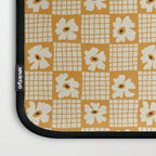 Vintage floral checkered box pattern  Laptop Sleeve Gallery Image 3