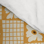 Vintage floral checkered box pattern  Comforter Gallery Image 4