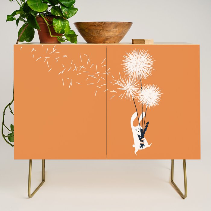 Bunny and Dandelion Bouquet Credenza Gallery Image 1