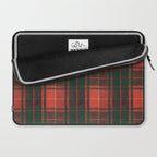 Classic Red Tartan Pattern Laptop Sleeve Gallery Image 2