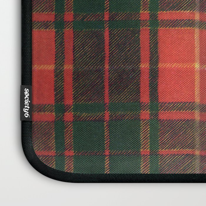 Classic Red Tartan Pattern Laptop Sleeve Gallery Image 3