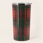Classic Red Tartan Pattern Travel Mug Gallery Image 1