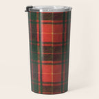 Classic Red Tartan Pattern Travel Mug Gallery Image 3