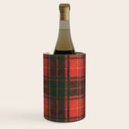 Classic Red Tartan Pattern Wine Chiller Gallery Image 2