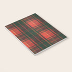 Classic Red Tartan Pattern Notebook Gallery Image 3