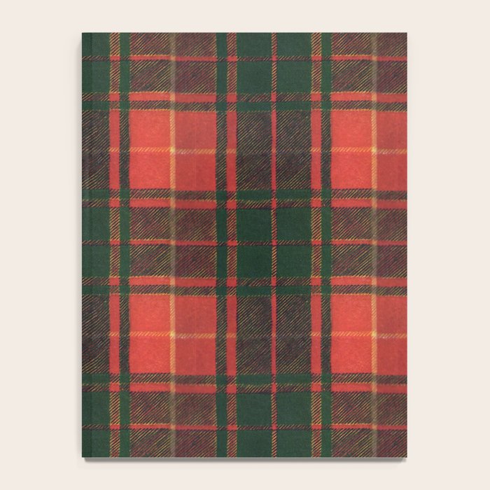 Classic Red Tartan Pattern Notebook Gallery Image 4