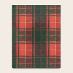 Classic Red Tartan Pattern Notebook Gallery Image 4