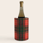 Classic Red Tartan Pattern Wine Chiller Gallery Image 1