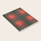 Classic Red Tartan Pattern Notebook Gallery Image 2