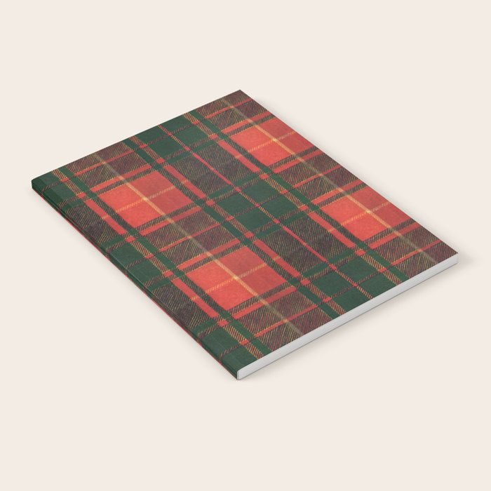 Classic Red Tartan Pattern Notebook Gallery Image 2