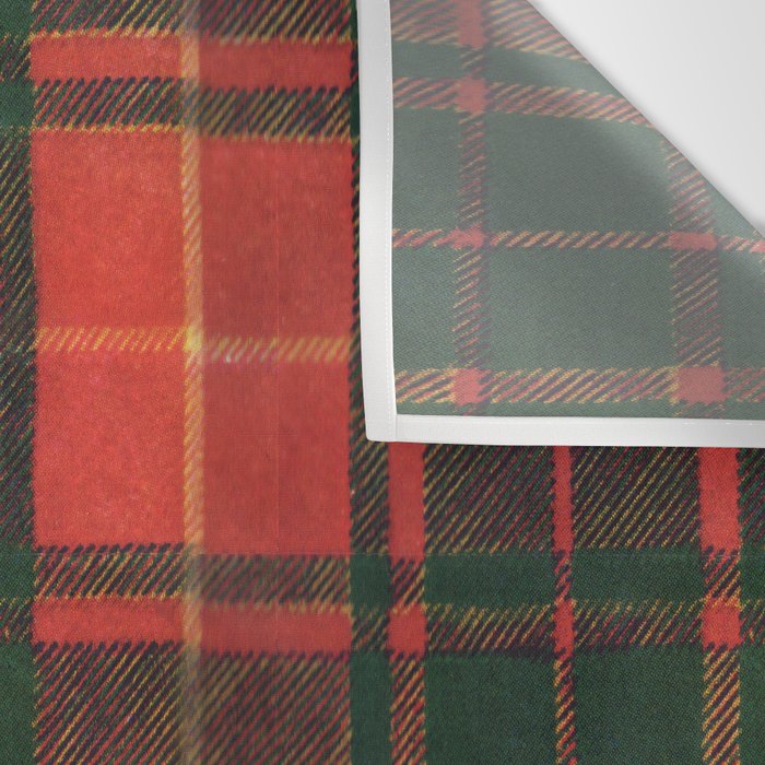 Classic Red Tartan Pattern Wall Tapestry Gallery Image 3