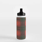 Classic Red Tartan Pattern Water Bottle Gallery Image 2